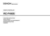Denon RC-F400S Operating Instructions Manual