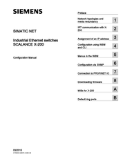 Siemens SCALANCE X-200 Configuration Manual