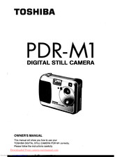 Toshiba PDR-M1 Owner's Manual