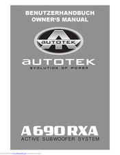Autotek A690RXA Owner's Manual