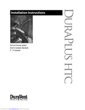 DuraVent duraplus htc Installation Instructions Manual