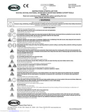 Sioux Tools SCOS1AX124 Instructions-Parts List Manual