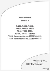 Electrolux TD75 Service Manual