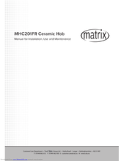 Matrix MHC201FR Manual For Installation, Use And Maintenance