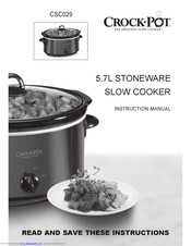 Crock-Pot CSC029 Instruction Manual