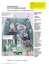 Schick CDRPanX Troubleshooting Manual