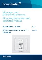 HomeMatic HMIP-WRC6 Mounting Instruction And Operating Manual