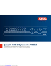Abus TVHD80120 Quick Manual