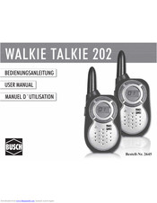 busch Walkie Talkie 202 User Manual