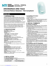 NTI enviromux-imd-taa2 User Manual