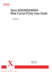 Xerox Wide Format 6050A User Manual