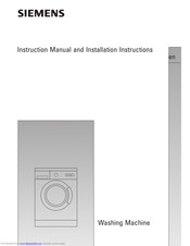 Siemens WXLP166AGB Instruction Manual And Installation Instructions