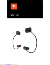 JBL OR100 Quick Start Quide