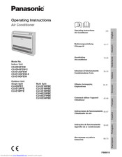 Panasonic CS-E12GFEW-2 Operating Instructions Manual