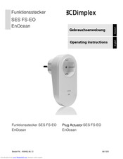 Dimplex SES FS-EO EnOcean Operating Instructions Manual