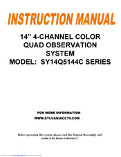 Sylvania SY14Q5144C series Instruction Manual
