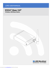 LORD WSDA-Base-104 User Manual