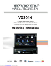 Jensen VX3014 Operating Instructions Manual
