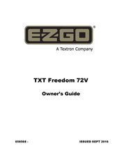 Ezgo TXT FREEDOM Owner's Manual
