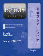 Soundstream Ingenix SNX-731 Operation Manual