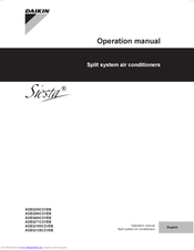 Daikin ADEQ71C2VEB Operation Manual