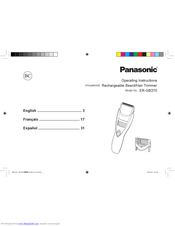 Panasonic ER-GB370 Operating Instructions Manual