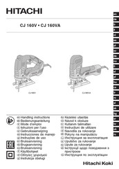 Hitachi CJ 160v Handing Instructions