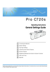Ricoh Pro C720s Operating Instructions Manual