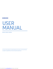 Samsung ML32E User Manual