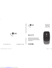 LG KG375 User Manual