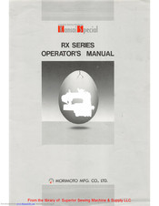 Kansai RX Series Operator's Manual
