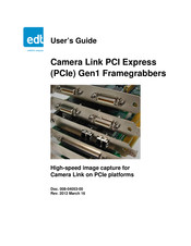 EDT PCIe Gen1 Framegrabbers User Manual