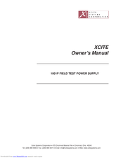 XCITE 1001P Owner's Manual