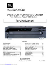 JBL DVD600 II Service Manual