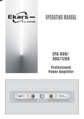 Ekars EPA-900 Operating Manual