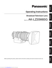 Panasonic AK-LZ20M85G Operating Instructions Manual