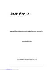 Siglent SDG800 Series User Manual