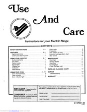 Magic Chef 3510PPW Use And Care Manual