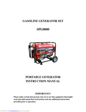 Sitepower SPG8000 Instruction Manual