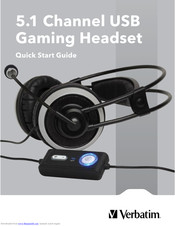 Verbatim 5.1 Channel USB Gaming Headset Quick Start Manual