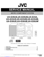 JVC CA-UXG33 Service Manual