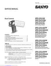 Sanyo VPC-CG11OR Service Manual