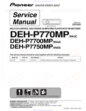 Pioneer DEH-P770MPXN Service Manual