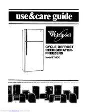 Whirlpool ETl4CC Use & Care Manual