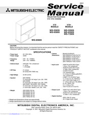Mitsubishi Electric WS-65869 Service Manual