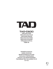 TAD C600 Owner's Manual