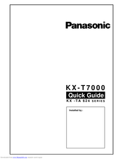 Panasonic KX -TA 624 SERIES Quick Manual