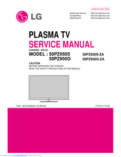 LG 60PZ570W Service Manual