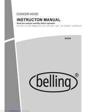 Belling BSO60 Instruction Manual