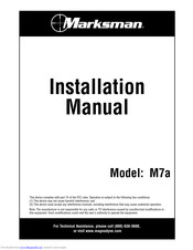 Marksman M7a Installation Manual